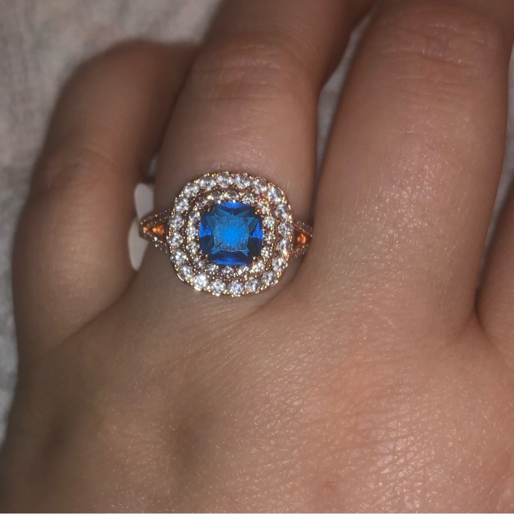 Ring Bomb Blue Topaz